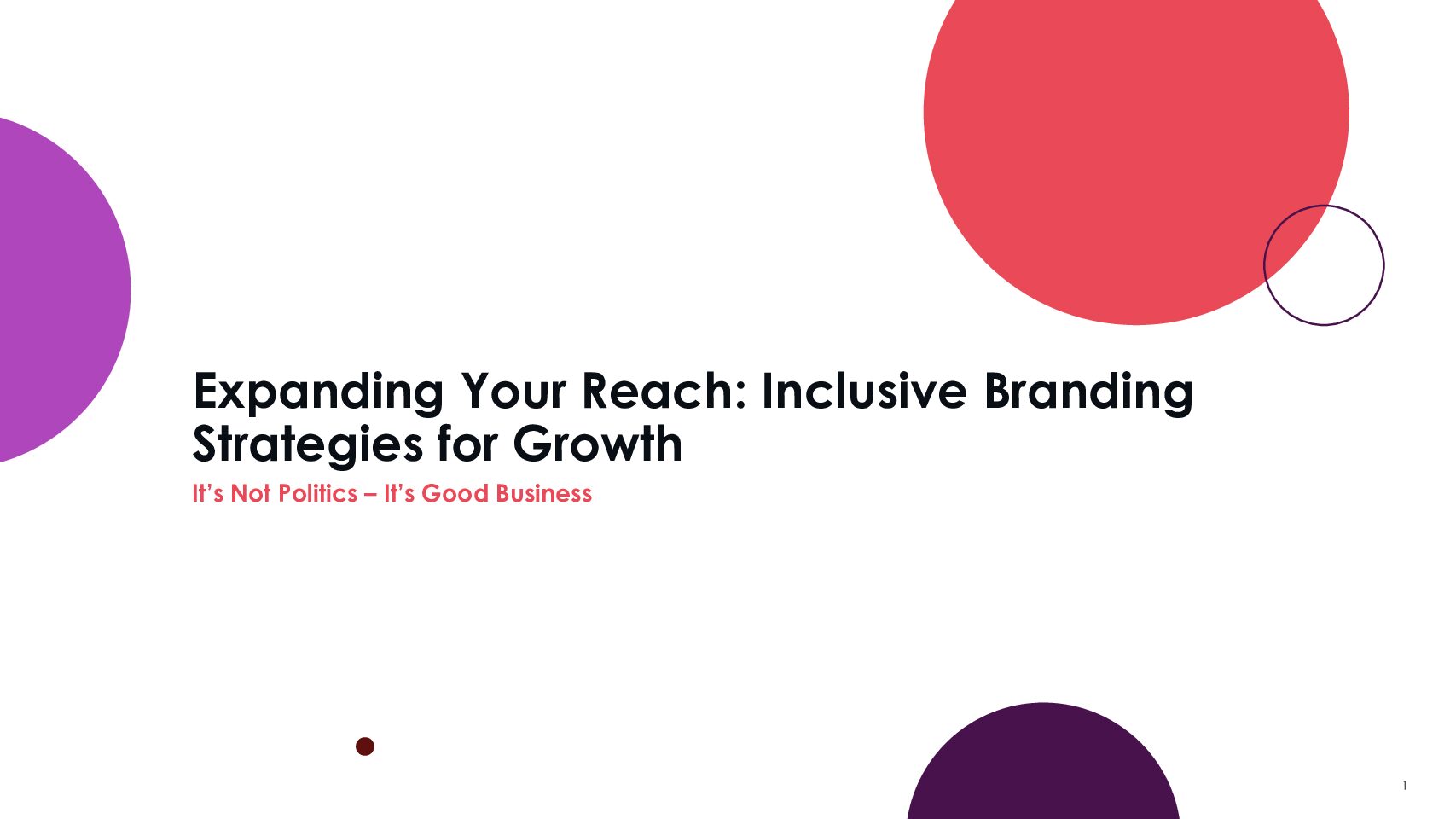 19: Expanding your Reach: Inclusive Branding Strategies for Growth