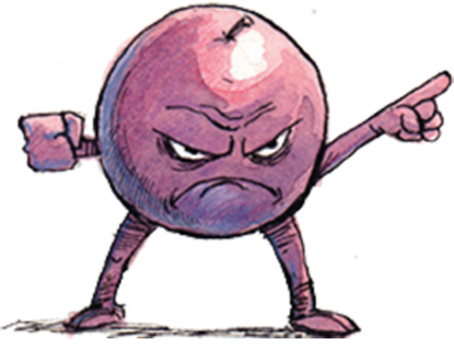 Free the Grapes angry grape