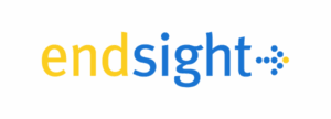 Endsight logo with end in yellow, sight in blue, and blue/yellow dots forming an arrow to the right.